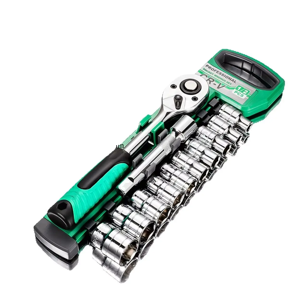 Conjunto de Chaves de Soquete com Catraca 1/2, Chave de Catraca Reversível de Liberação Rápida e Barra de Extensão, Kit de Ferramentas para Mecânico