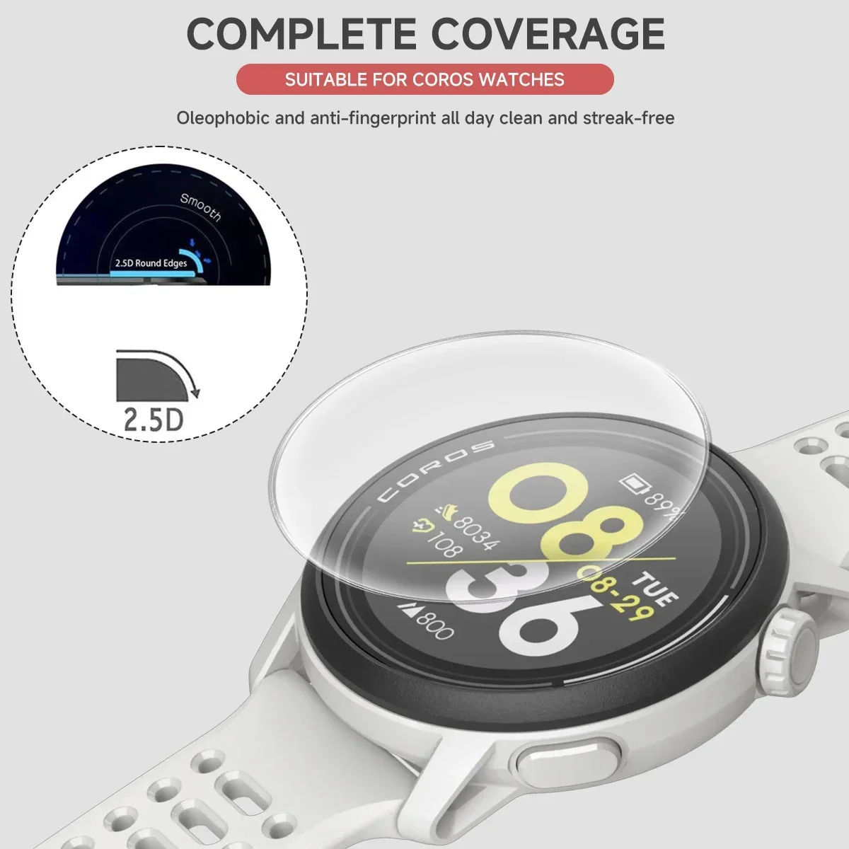 Hard Tempered Glass Clear Protective Film For Coros PACE 3/2 APEX 2pro Apex2 Pro Smart Watch Screen Protector Cover Accessories