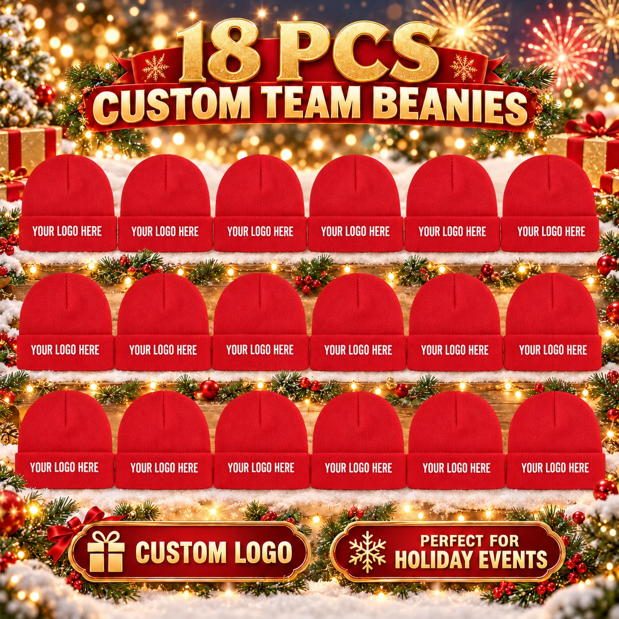 18 gorros personalizados para - Beanie Cuffed Knit reseña y precio