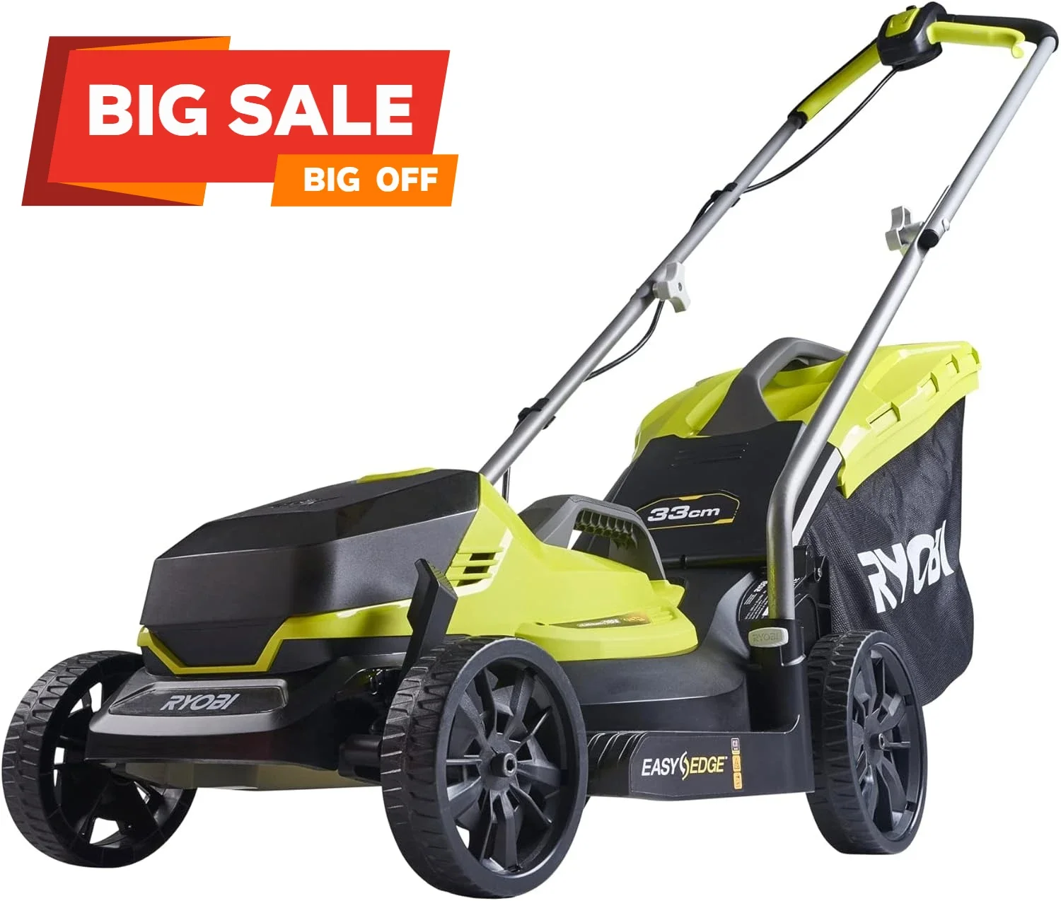 

OLM1833B Battery Lawnmower 18V ONE+ 33cm 35Lt Mulching 25-65mm Body Only