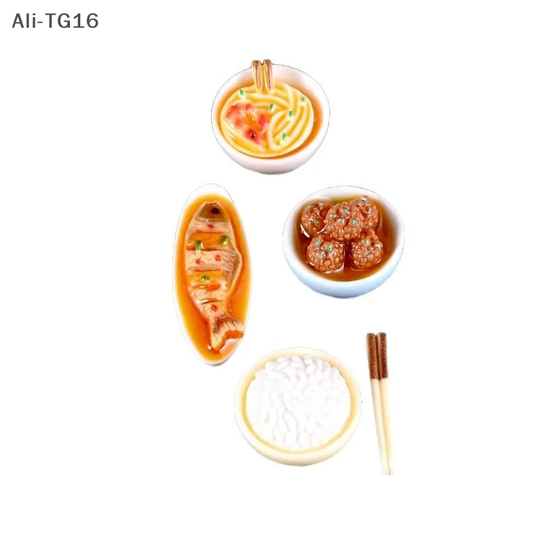 1/12 casa delle bambole in miniatura piatti cinesi modelli alimentari casa delle bambole decorazione della cucina casa delle bambole fai da te sala da pranzo ornamenti