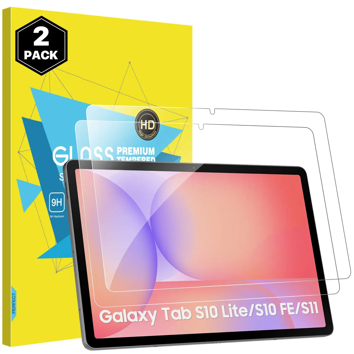 

2 Pack Tempered Screen Protector for Samsung Galaxy Tab S11/S10 Lite/Tab S10 FE/S9 FE 5G/S9 9H Hardness with High Definition