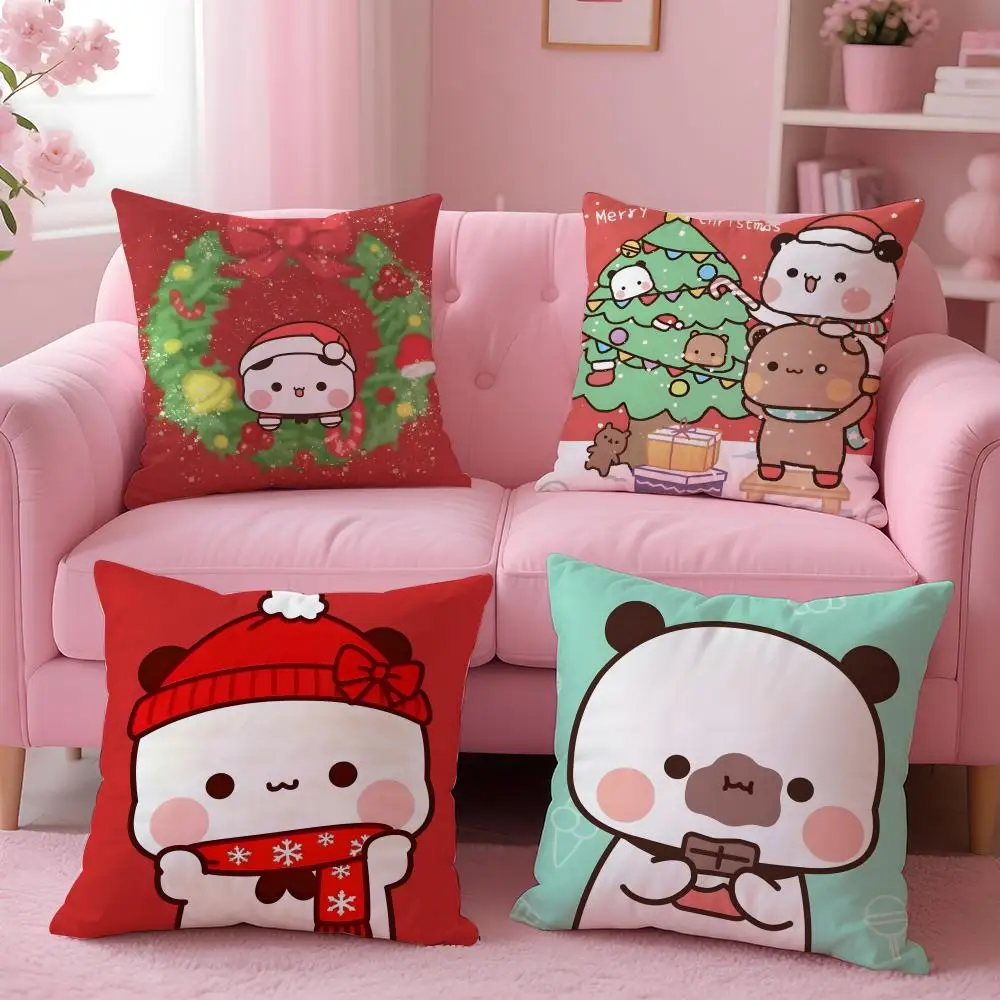 Cute BUBU DUDU Cushion Cover Comfortable Reversible Pillow Cover Ideal for Car Sofa Bedroom & Beyond