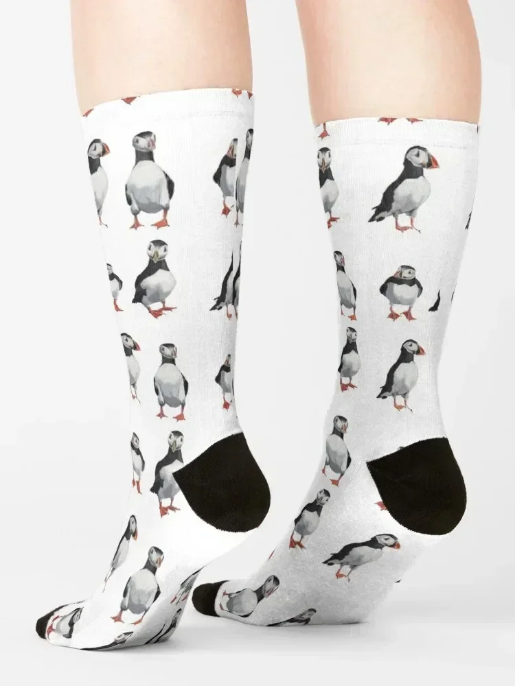 Puffins Socks Toe sports New year's Climbing designer Socks Ladies Men's