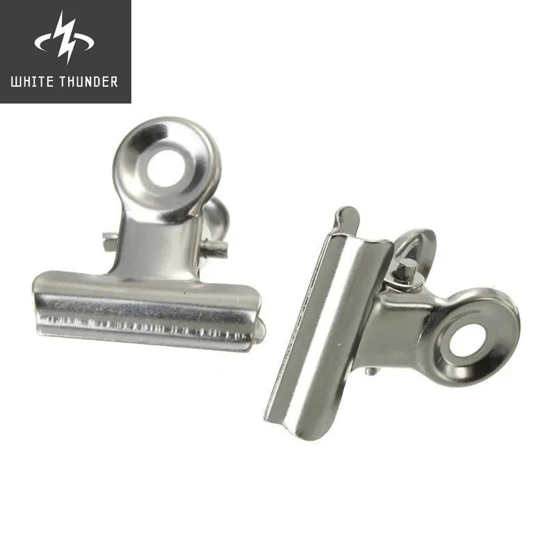 Affordable 10 Pcs Silver Tone Metal Office Paper Document Binder Clips 22mm