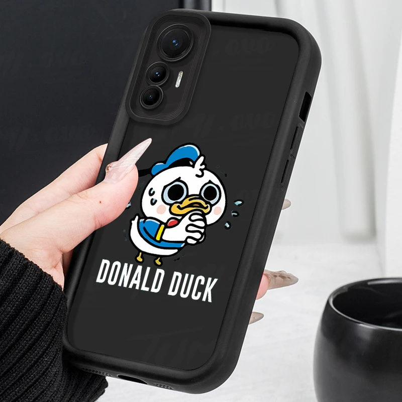 Capa de silicone macia para Xiaomi Redmi Note 13 12 11 Pro Plus 4G 5G 12S 11S 11S 10S 10 9 9S 8 12C 13C A3, Duck Donald Disney