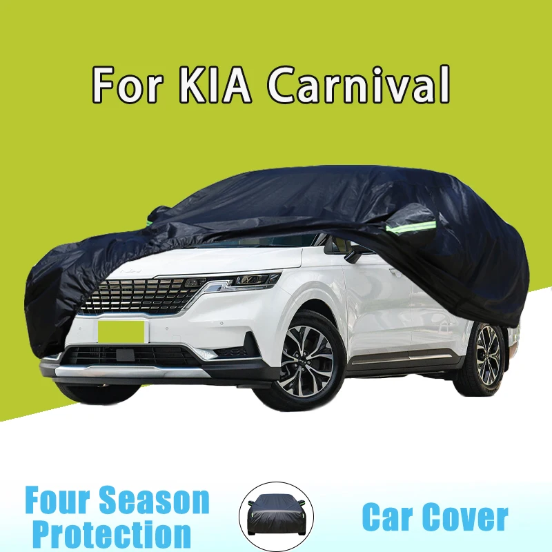 

For KIA Carnival Outdoor Protection Full Car Covers Set Sunshade Waterproof and Dustproof Exterior Accessories w/Storage Bag