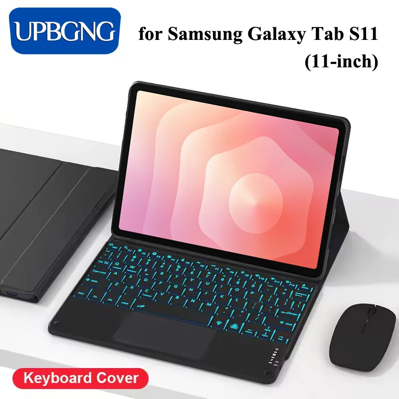 

Touch Backlight Keyboard Case for Samsung Galaxy Tab S11 11inch 2025 Wireless Bluetooth Keyboard Cover for Galaxy Tab S11 Case