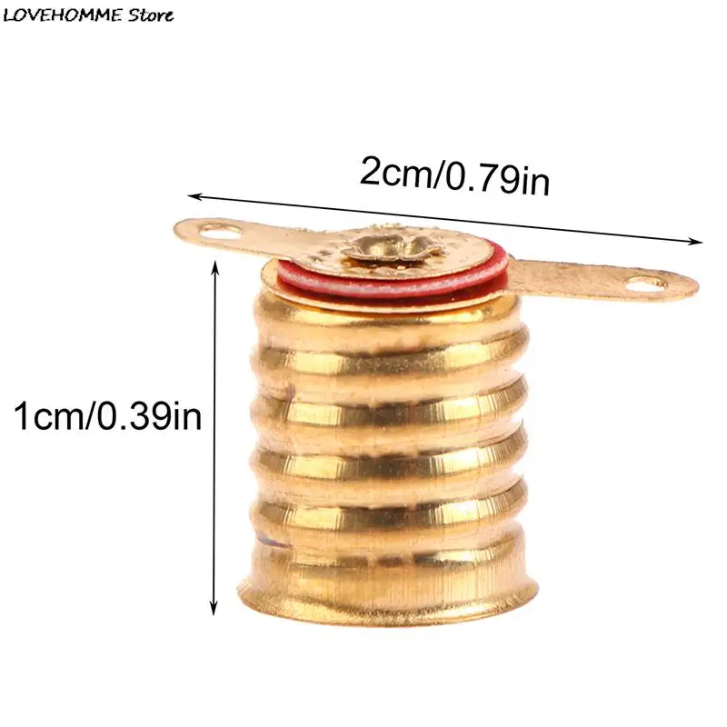 10Pcs E10 Screw-Type Copper Lamps Base Bulb Small Electric Bead Lamp Holder Home Experiment Circuit Electrical Test Accessories