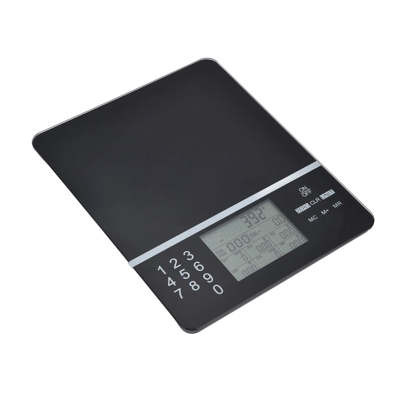 Escala De Cozinha De Alta Precisão com Display LCD, Cálculo De Nutrientes, Vidro Temperado, Fácil de Limpar, Cozimento De Cozinha