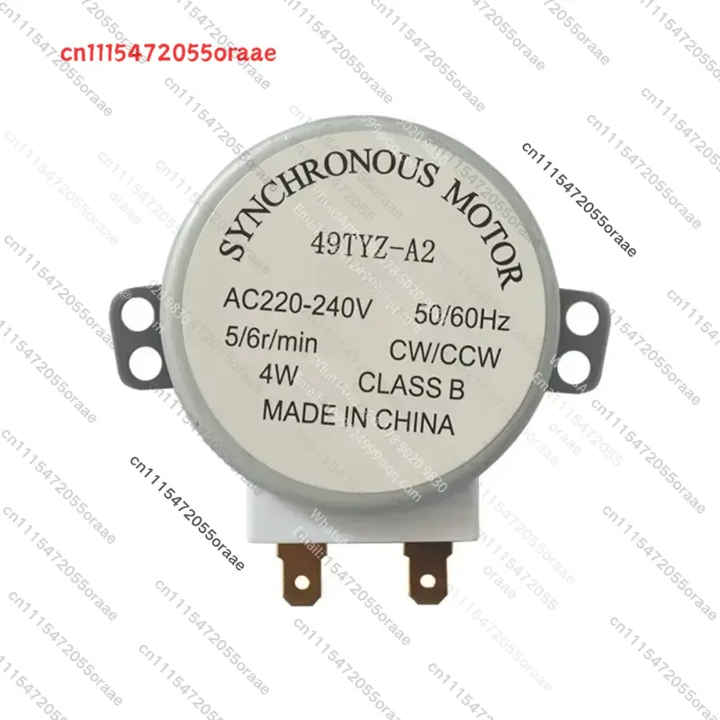Tools 1Pc 49TYZ-A2 4W 5/6RPM AC 220-240V 50/60Hz Synchronous Motor for Microwave Oven