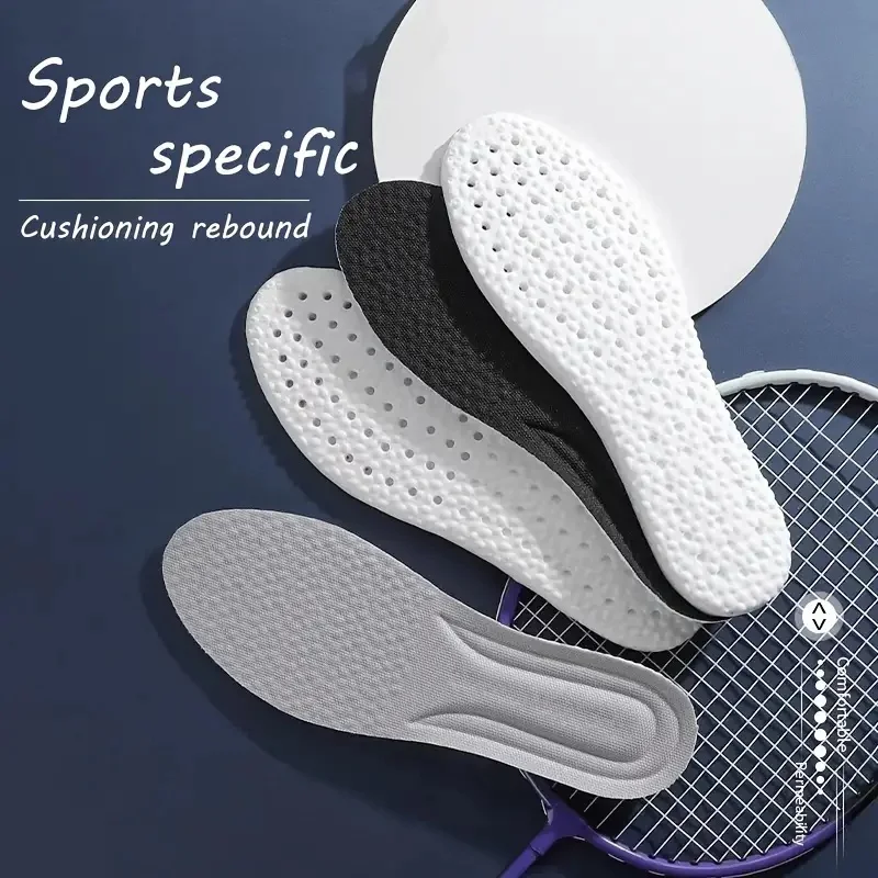 Sport-Stoßdämpfende Einlegesohlen für Laufschuhe, EVA-Memory-Schaum, bequem, weich, schweißabsorbierend, orthopädischer Einlage – Detail 6