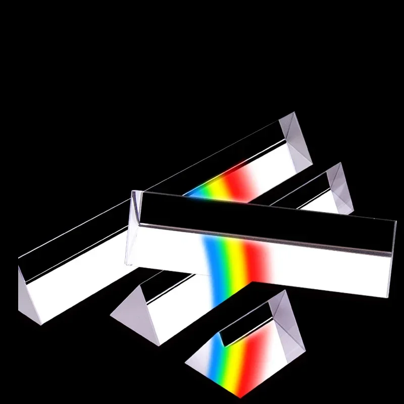 Prism Optics Glass, Rainbow Seven-color Light, Children's and Students' Physical Experiment Equipment Multi-Mirrors