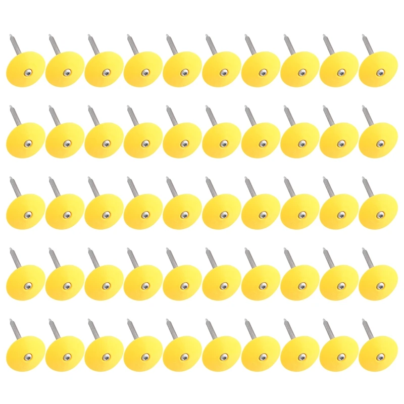 

Оцинкованные гвозди из смолы, пластиковые гвозди для крышек, для домашней упаковки, крепежная пенопластовая доска, кровельный фетр, 50 шт.