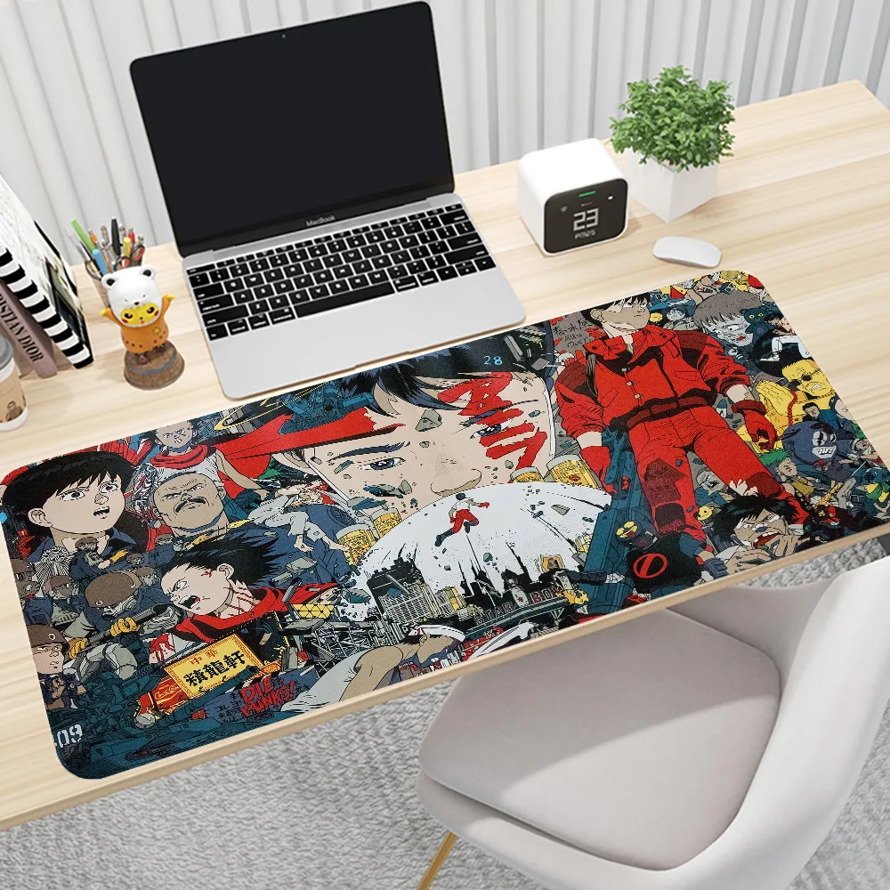 

900x400mm Large Kawaii Mausepad Keyboard Carpet Mousepad Anime AKIRA Suture Edge Mice Pad Game XXL Rubber No-slip Table Mat DIY