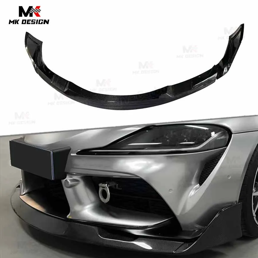 

Carbon Fiber AG Style Front Bumper Lip Chin Spoiler for Toyota Supra MK5 GR A91 A90 2021+ Front Lip Splitters Car Accessories
