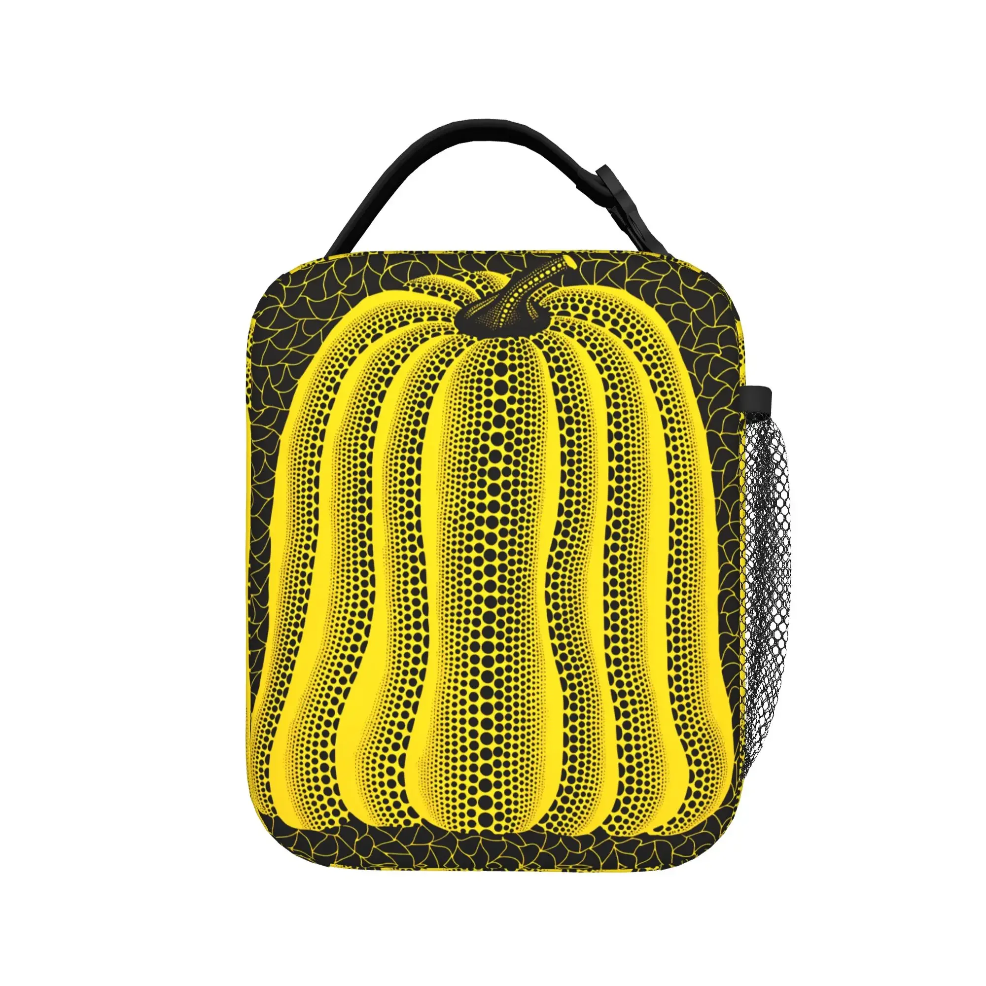 Yayoi Kusama Abstract Face Lunch Bag School Portable Tote Food Bags For Unisex  Oxford Custom Cooler Bag