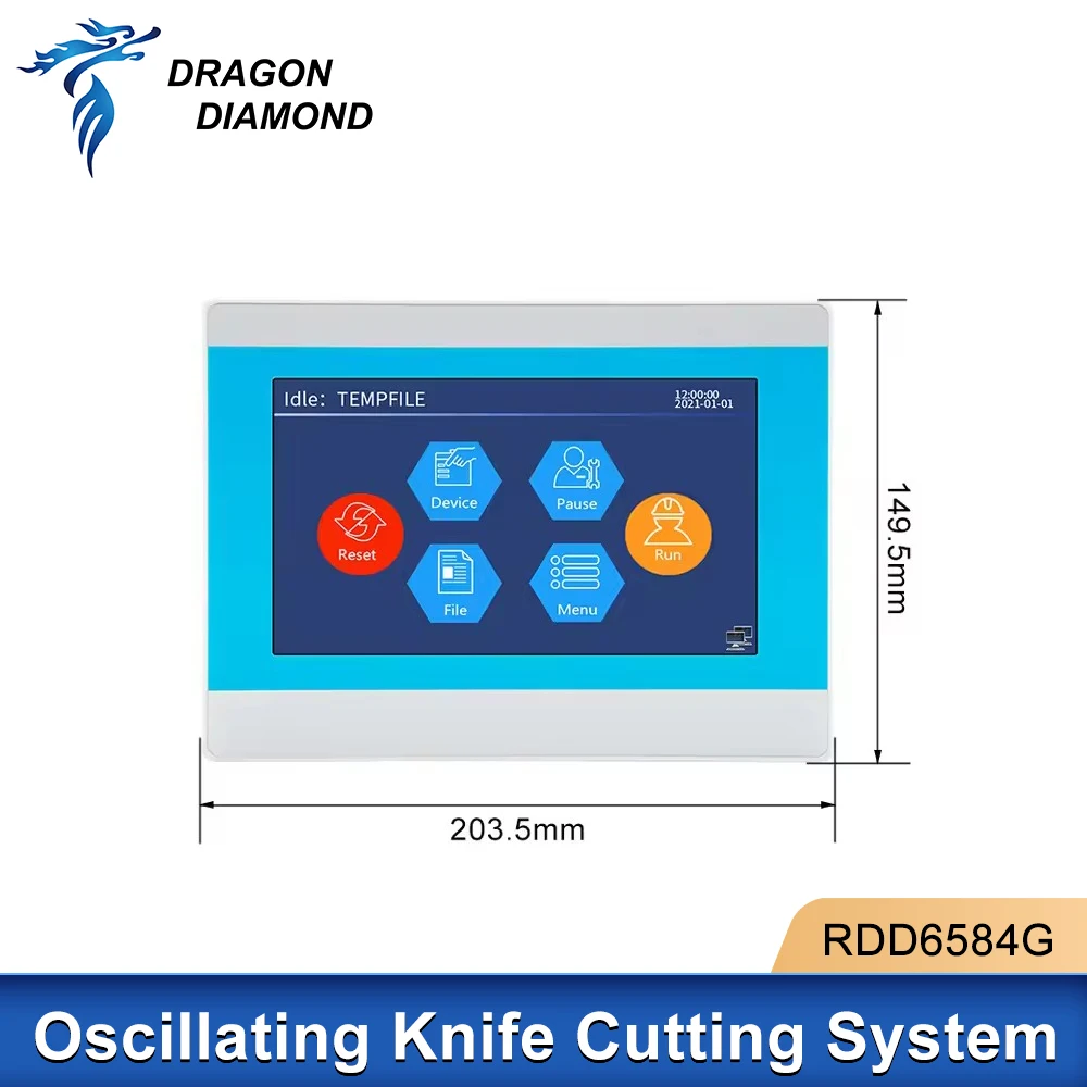 Ruida RDD6584G Oscillating Knife Cutting Control System with 7Inch Touch Screen for CNC Vibrating Knife
