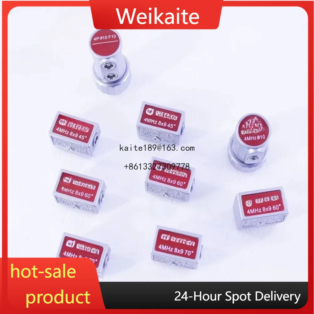 

Dual Single Probe Transducer 2MHz 4MHz 8x9 20x22 MFD350B MFD500B MFD660C MFD800C 45 60 70 Degree Angle Beam 1-Year