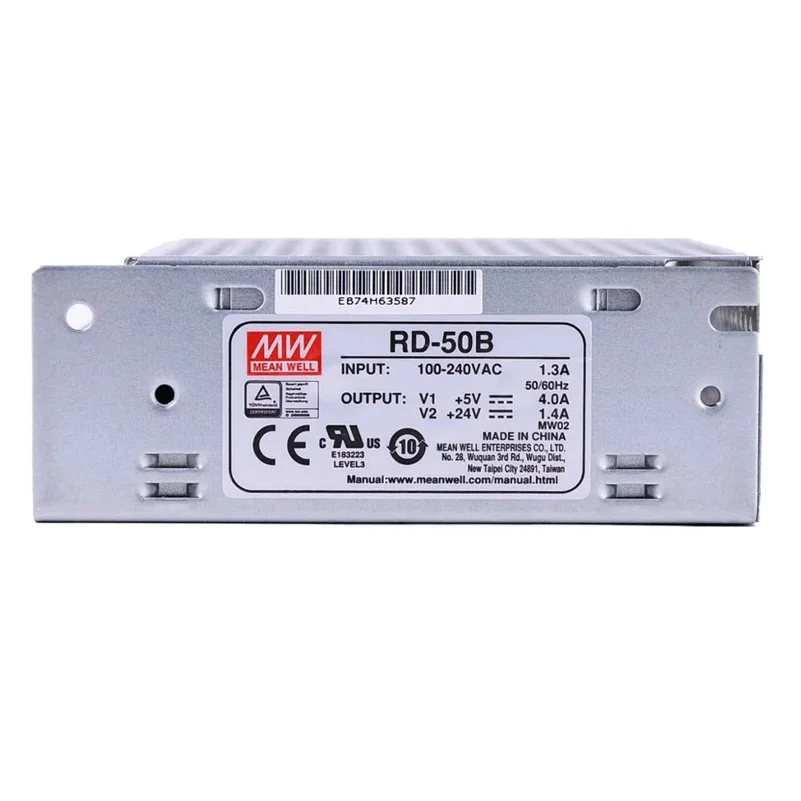 Meanwell RD50 alimentatore Switching 50W doppia uscita DC 12V 24V Mean Well MW RD-50A RD-50B