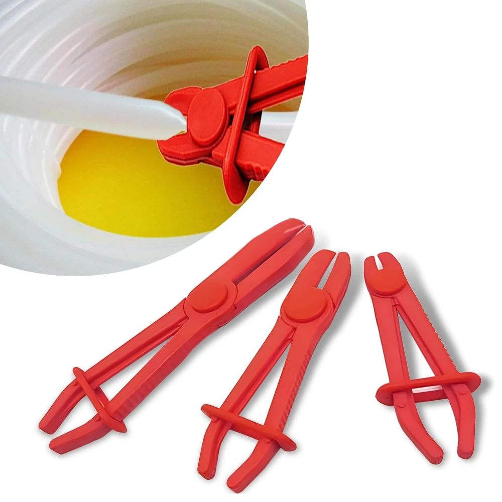 

3PCS Automobile Oil Line Hose Clamp Pliers 3 Specifications of Plastic Flexible Hose Sealing Forceps Gas Line Brake Hose