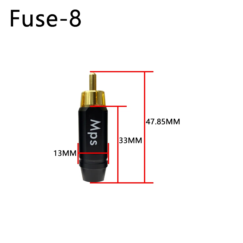 Bezpiecznik HiFi MPS Audio Miedziany 24-karatowy pozłacany wtyk RCA lotus Do kabla RCA do wzmacniacza CD DSP Wtyczka DAC