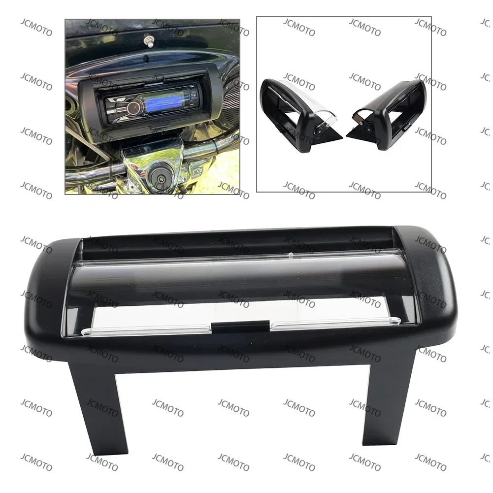 ABS  For Harley Street Electra Glide Road King FLHX FLHR Single DIN CD Cover Radio Stereo Shell