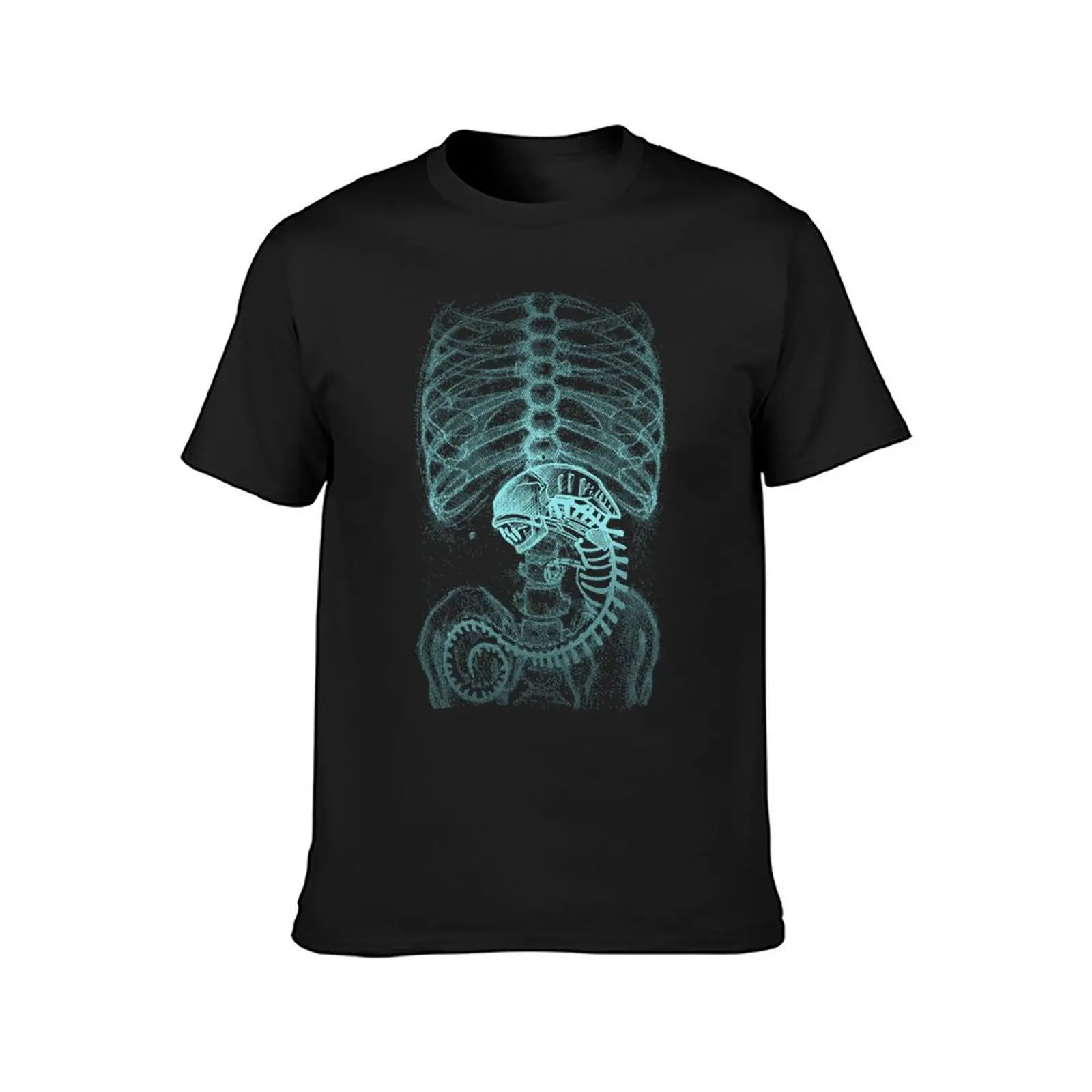 Alien Radiography, X-Ray T-Shirt korean fashion shirts graphic tee sports fans street wear men clothing