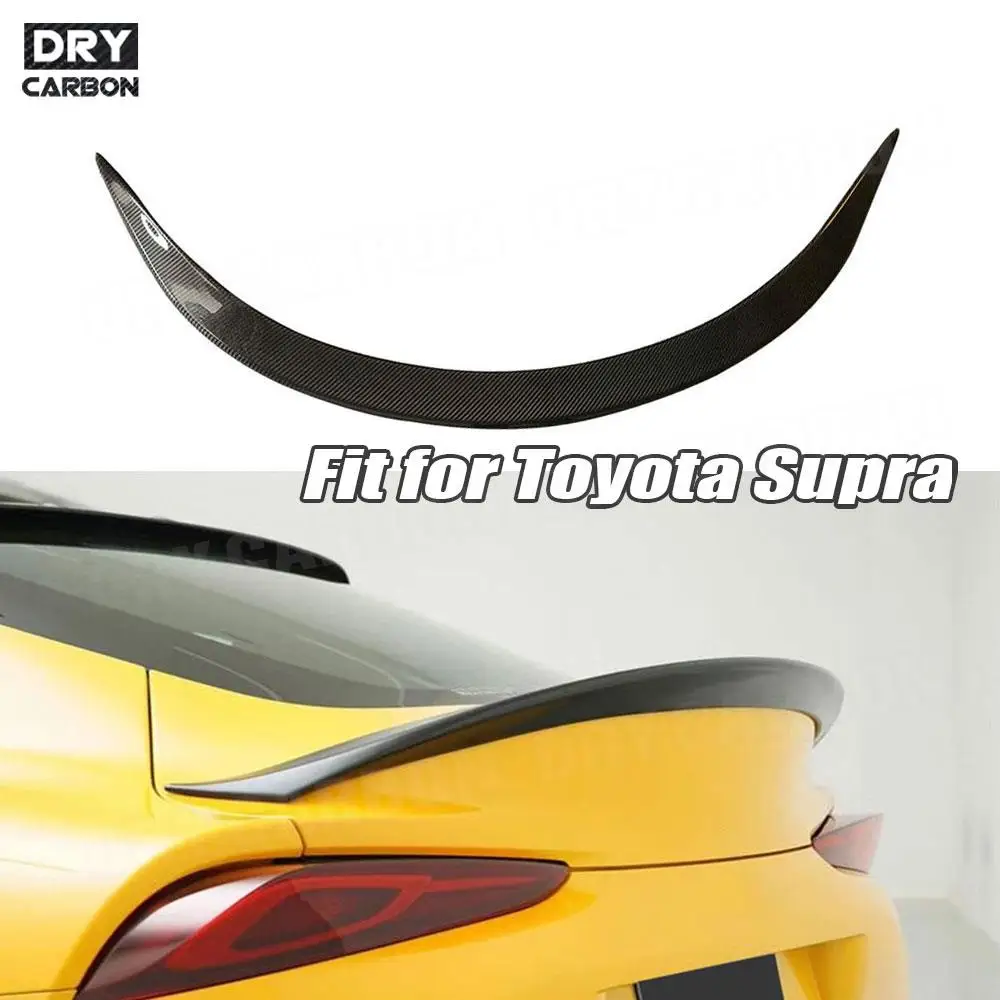 

Carbon Fiber Rear Boot Spoiler For Toyota Supra A Style 2019 2020 2021 2022 Duckbill Rear Trunk Wing Spoiler Car Accessories