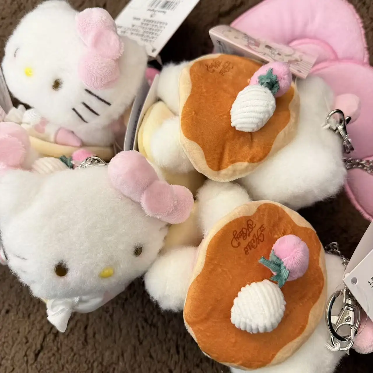 Hello Kitty Cream Muffin Dessert Baking Series Plush Stuffed Toy Keychain Cartoon Backpack Pendant Birthday Gift for Friends view 5
