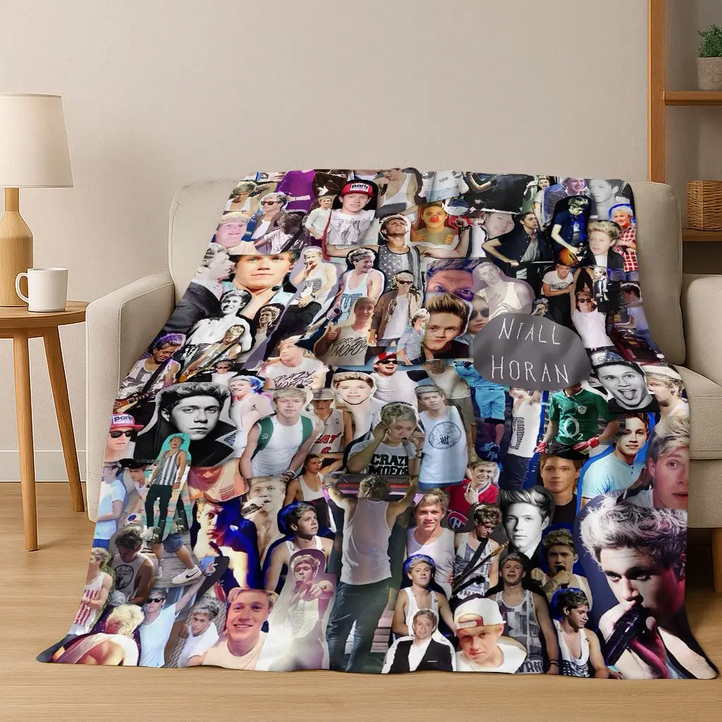 ثلاثية الأبعاد 1D روك اتجاه واحد مزيج الفانيلا بطانية ، دافئ لينة رمي بطانية للمنزل غرفة نوم أريكة تتحول لسرير نزهة غطاء الاطفال هدية