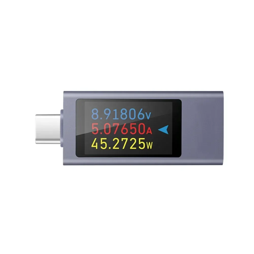 

240 Вт USB C метр тестер зарядки телефона обнаружение зарядки в реальном времени двунаправленное напряжение и ток металлический корпус с ЧПУ