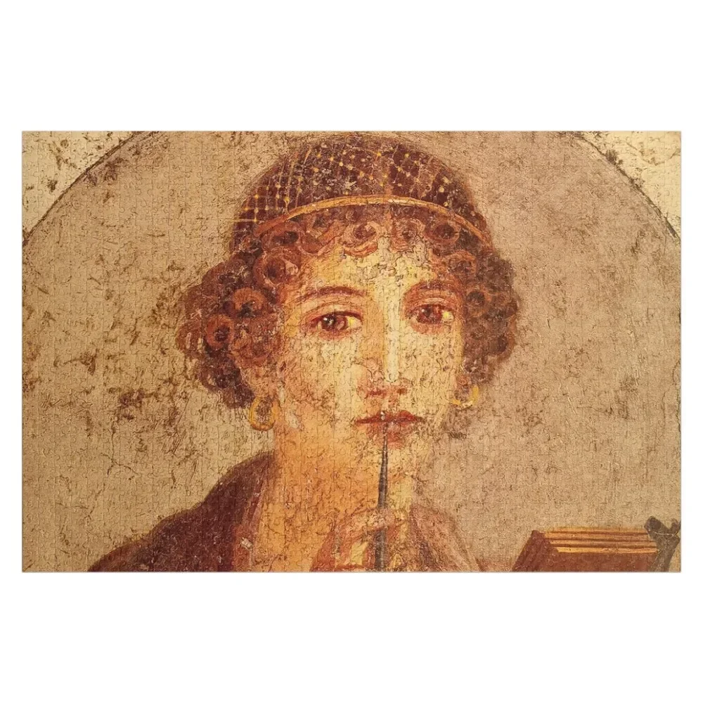 

Fresco of Sappho in Pompeii Jigsaw Puzzle Photo Custom Scale Motors Wood Adults Puzzle