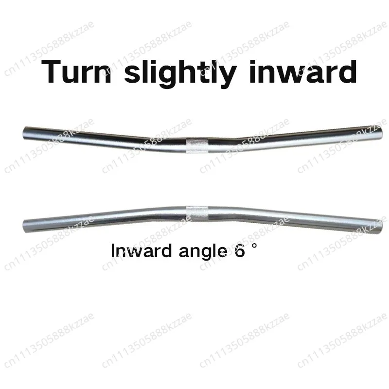 25.4mm Handlebar for Folding Bike E-Bike, 560mm 580mm Aluminum Straight Bar 6 Degree Sweep Back, Ergonomic Comfort Upgrade, 6061