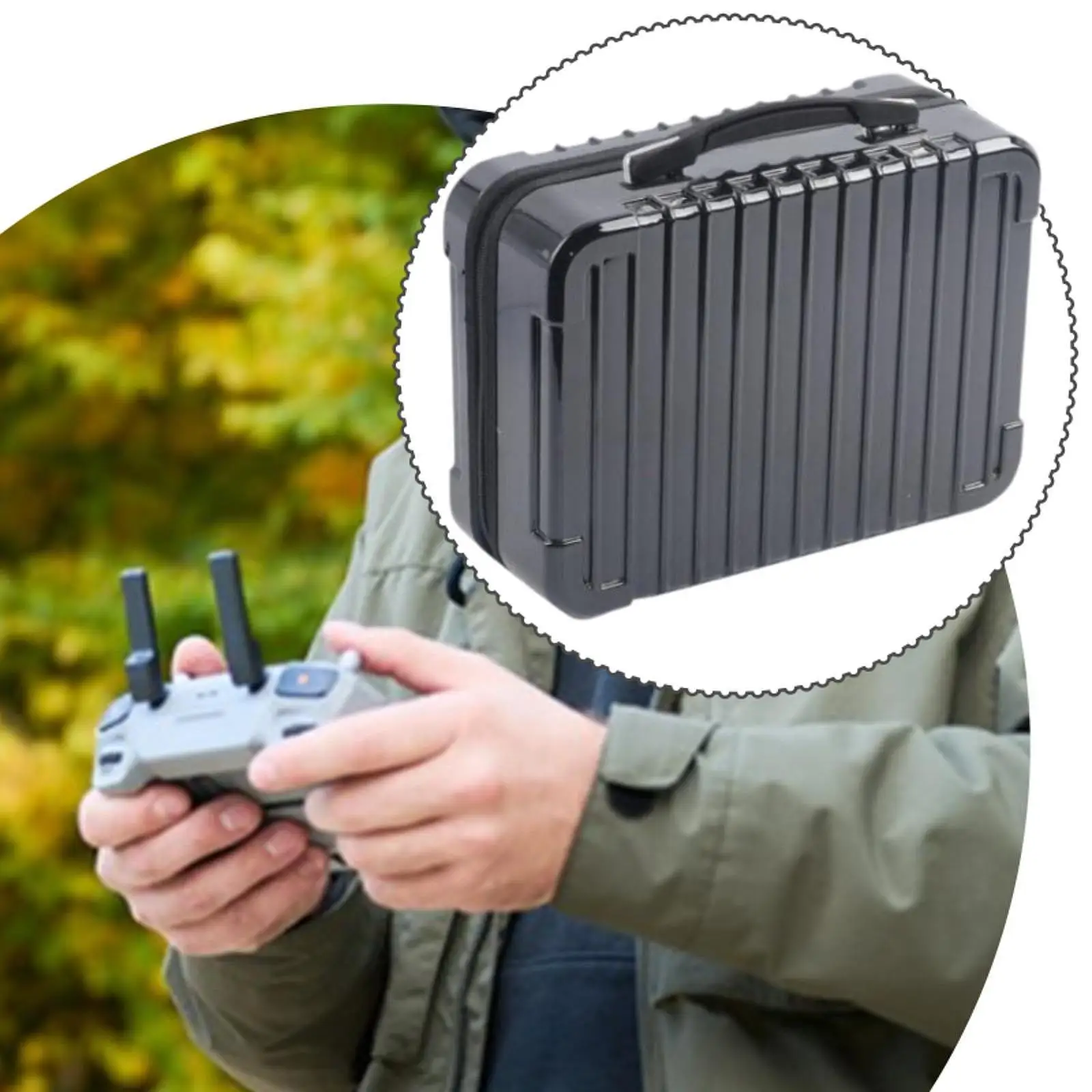 Carrying Bag for RC Controller Black Compatible Zipper Closure for Taranis K9/7/eto7