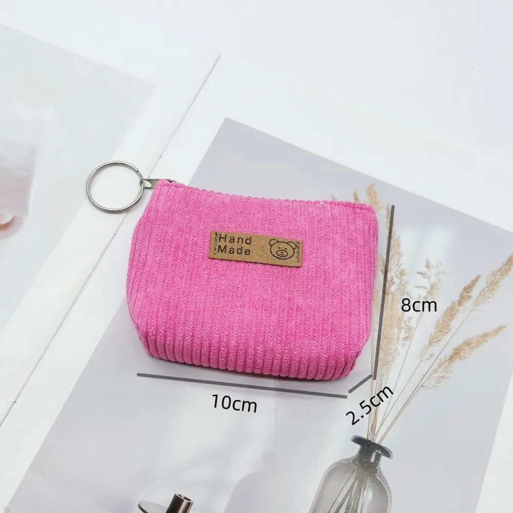 Creative Coin Purse, New Style Women's Small Bag, Mini Hand-Held Wallet, Coin Bag, Corduroy Key Bag, Student Gift