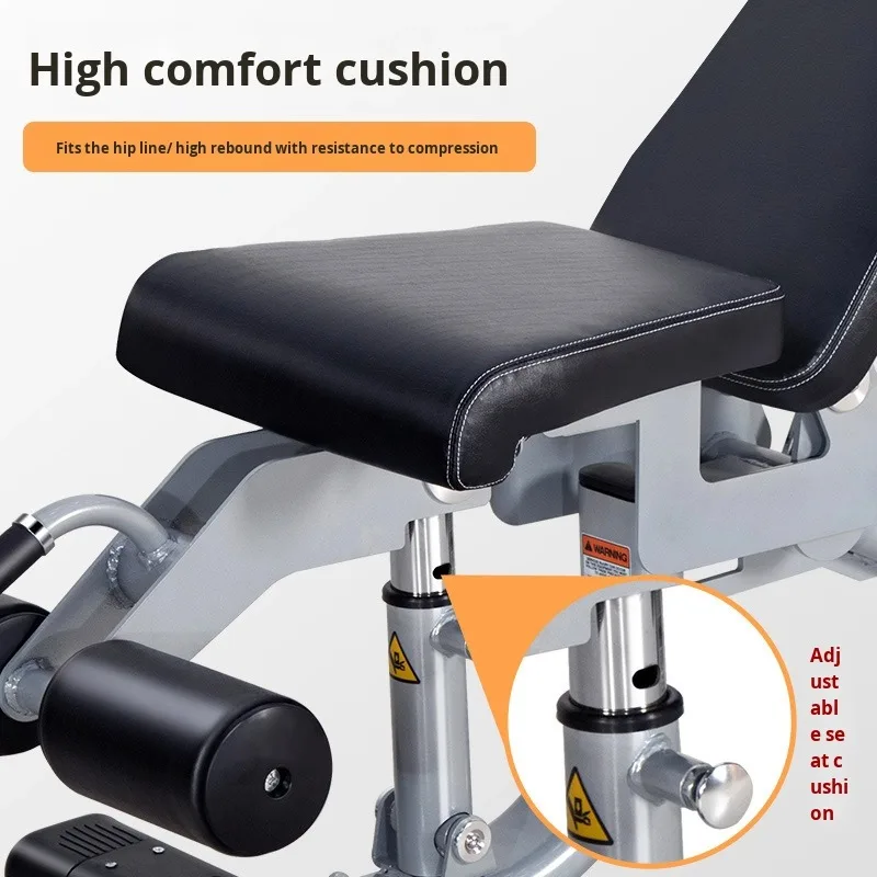 كرسي لياقة بدنية متعدد الوظائف لصالة الألعاب الرياضية التجاري الاحترافي مع لوح مائل قابل للتعديل للجلوس والبطن