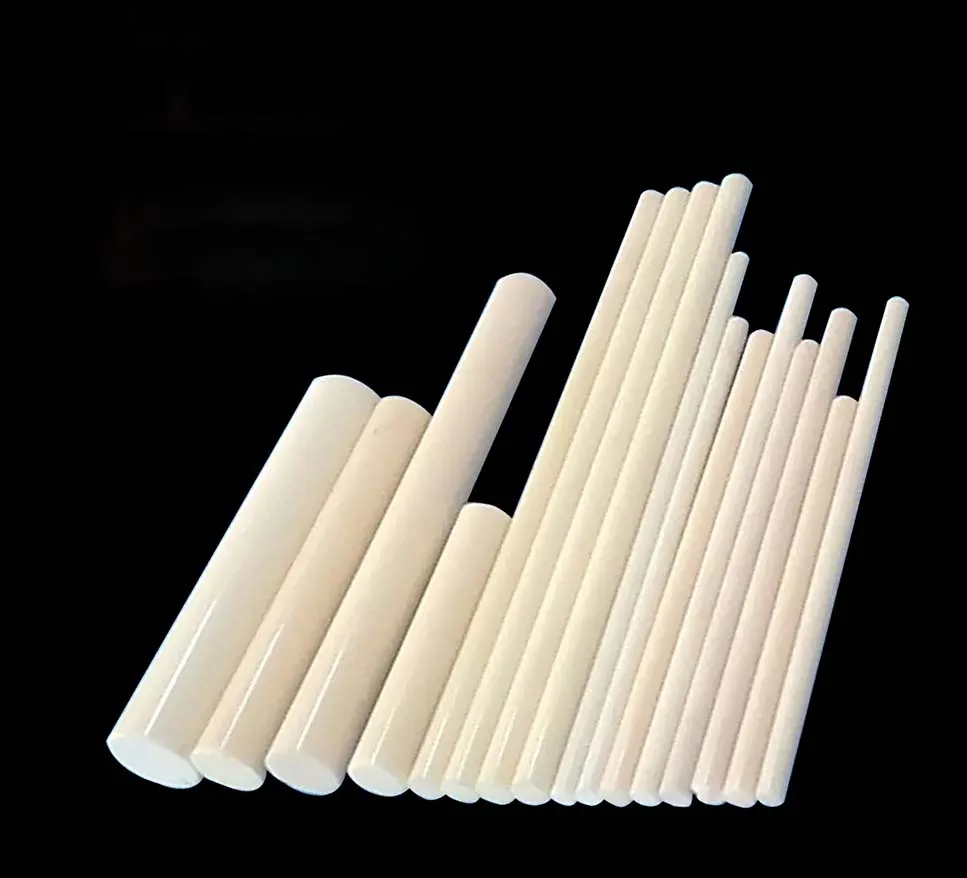 99% Alumina Ceramic Round Rod, Insulated Ceramic Rod Diameter 2-50mm