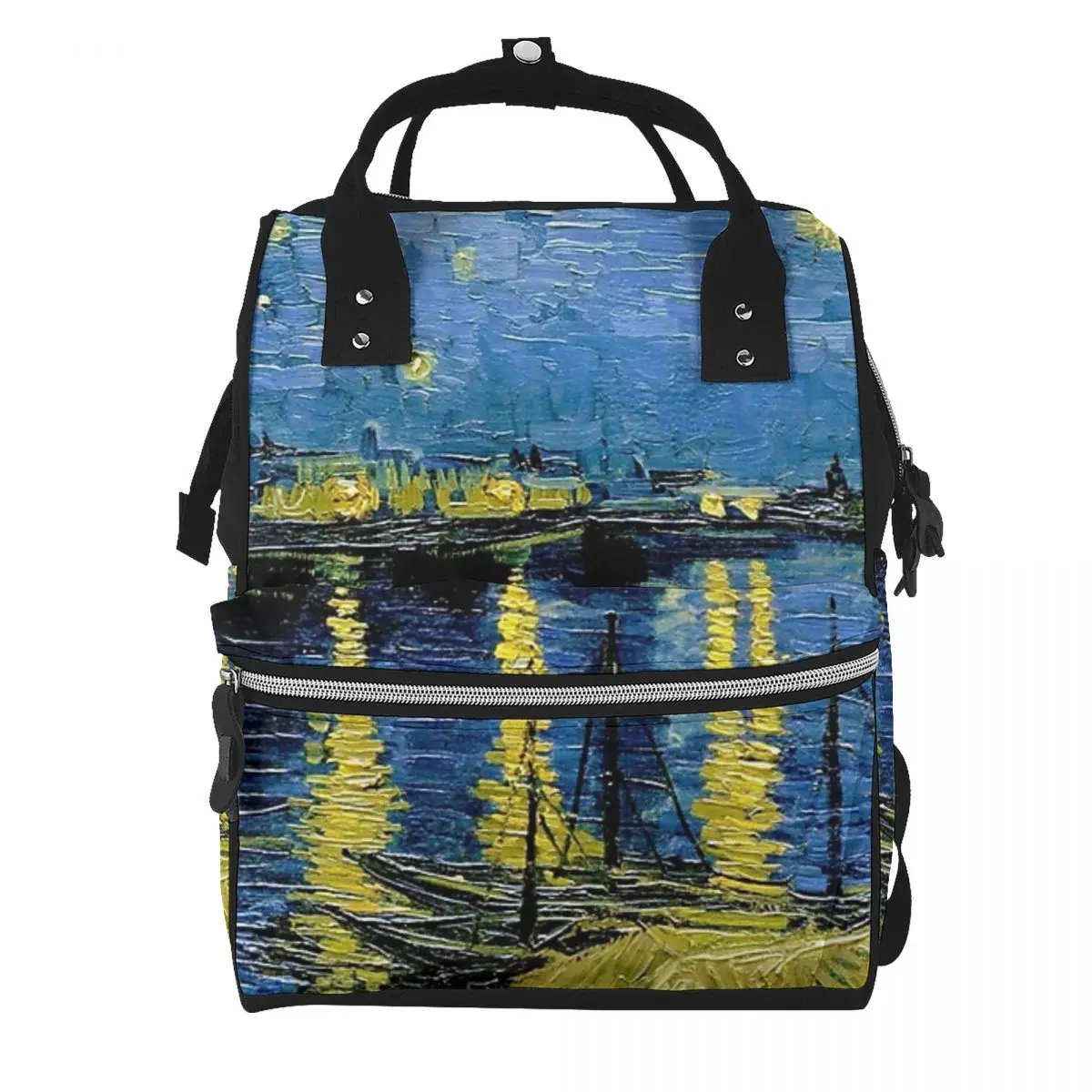 Starlight Night Van Gogh (1) Student Backpack School Bag Hiking Travel Daypack for Men Women Bookbag Shoulder Bags