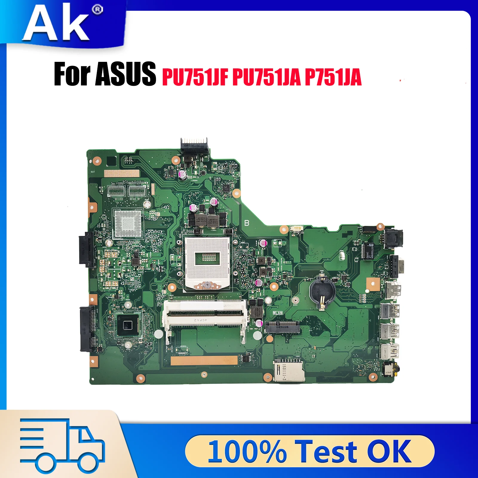 

P751JA Материнская плата для ноутбука ASUS PU751JF P751JD PU751JA P751JF P751J P751JA Материнская плата для ноутбука 100% тестирование ОК быстрая доставка stk