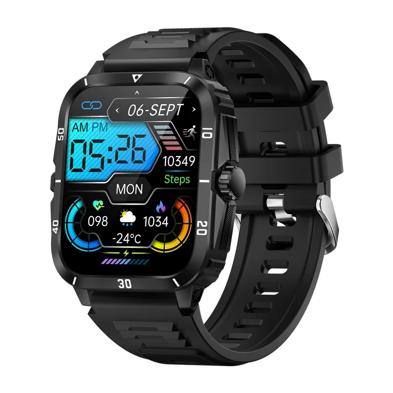 Reloj inteligente kt71, pulsera con control del sueño en el borde del comercio exterior, para deportes al aire libre, llamadas de negocios, a prueba de polvo, resistente a caídas, Fitness