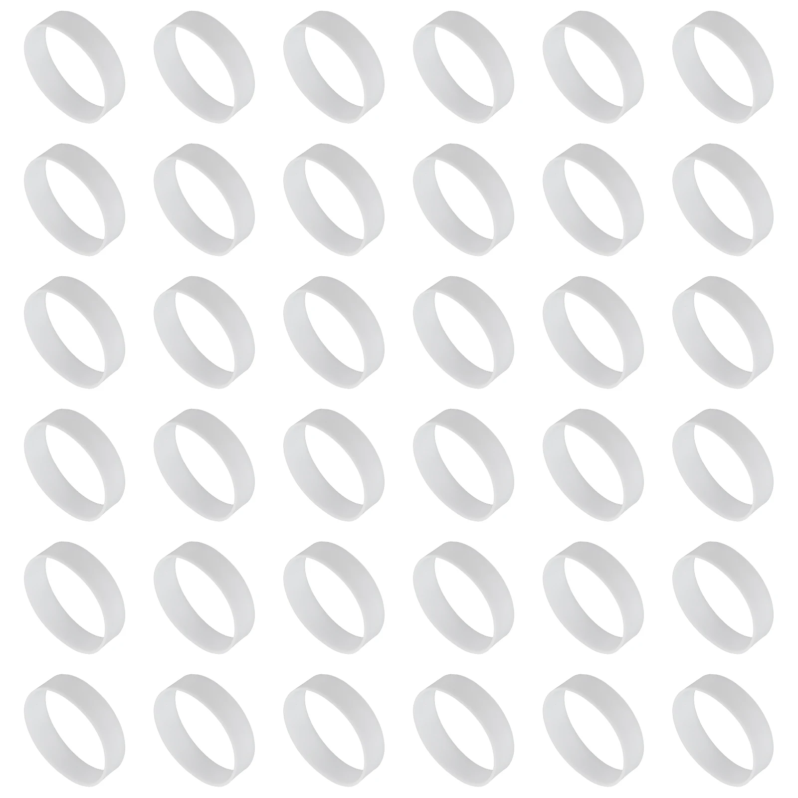 60Pcs 15-35mm Silicone Rubber Bands Rubber Bands Rings Cable Ties Strong Elastic Bands Non-Slip for Cord Wrapping Bag Wraps view 2