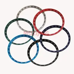 24H SKX007 30.5mm Copper Watch Parts Silver Red Green Blue Black Chapter Ring Fit For SKX007 SKX6105 NH35 NH36