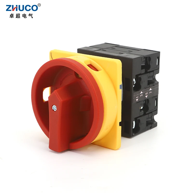 ZHUCO LW42B32-1016/LF101-C11 32A Two Position ON OFF Electric Rotary Panel Mount Selector Control Changeover Cam Switch