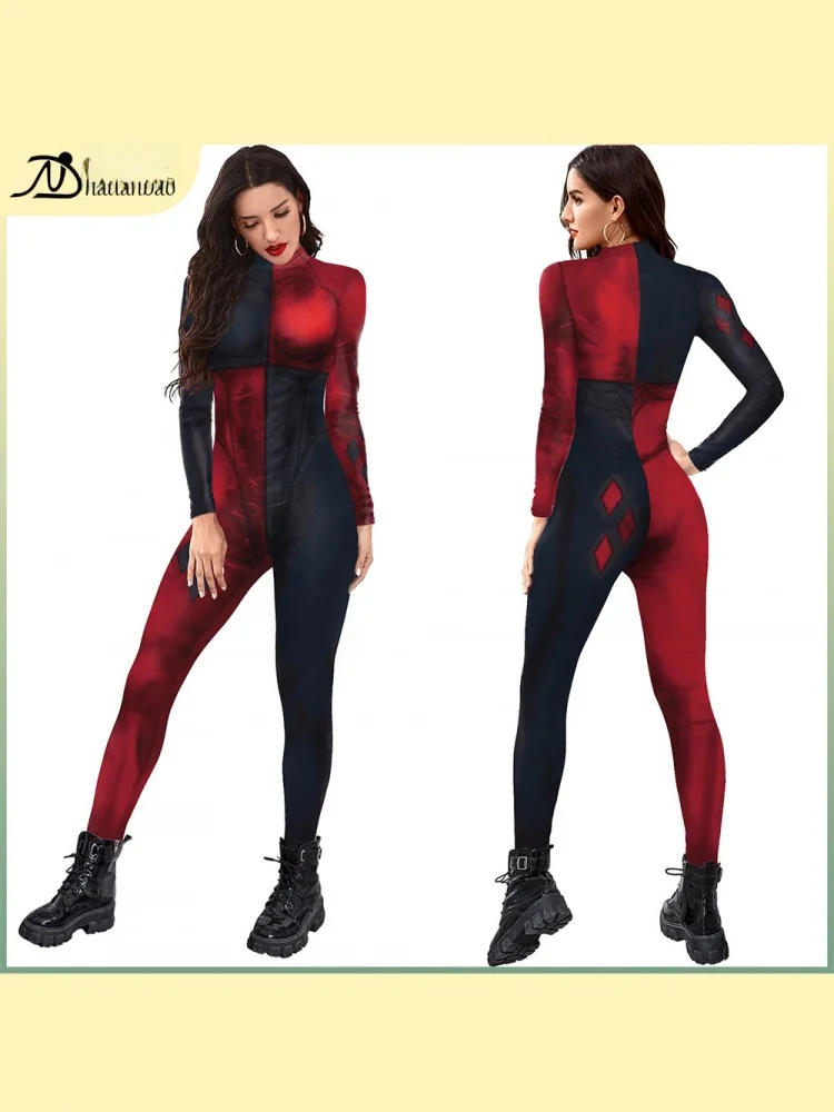 

loween Cosplay Tight Onesie Film Character Stage Costume Women's Ethnic Wear Stage Costume Tight Fit Funny Movie Character