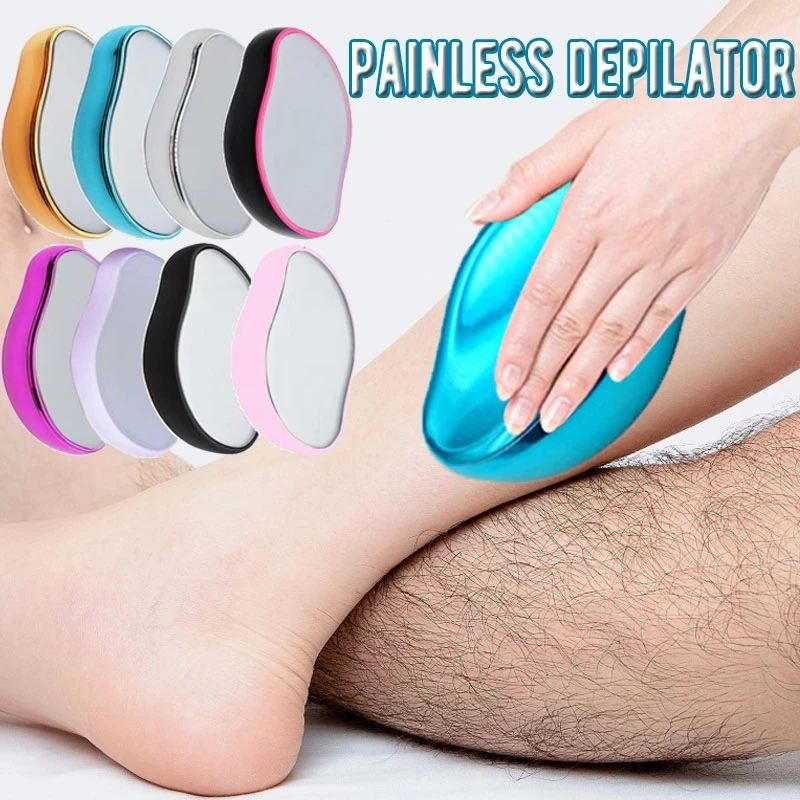 

2023 New Painless Physical Hair Removal Epilators Glass Hair Remover Safe Easy Cleaning Reusable Body Beauty Depilation Tool