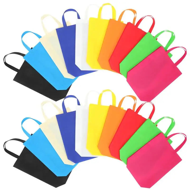 30pcs Reusable Shopping Bags Foldable Large Size Women Shopping Bags Totes Duty Washable Cloth Grocery Bags Eco-Friendly Bags