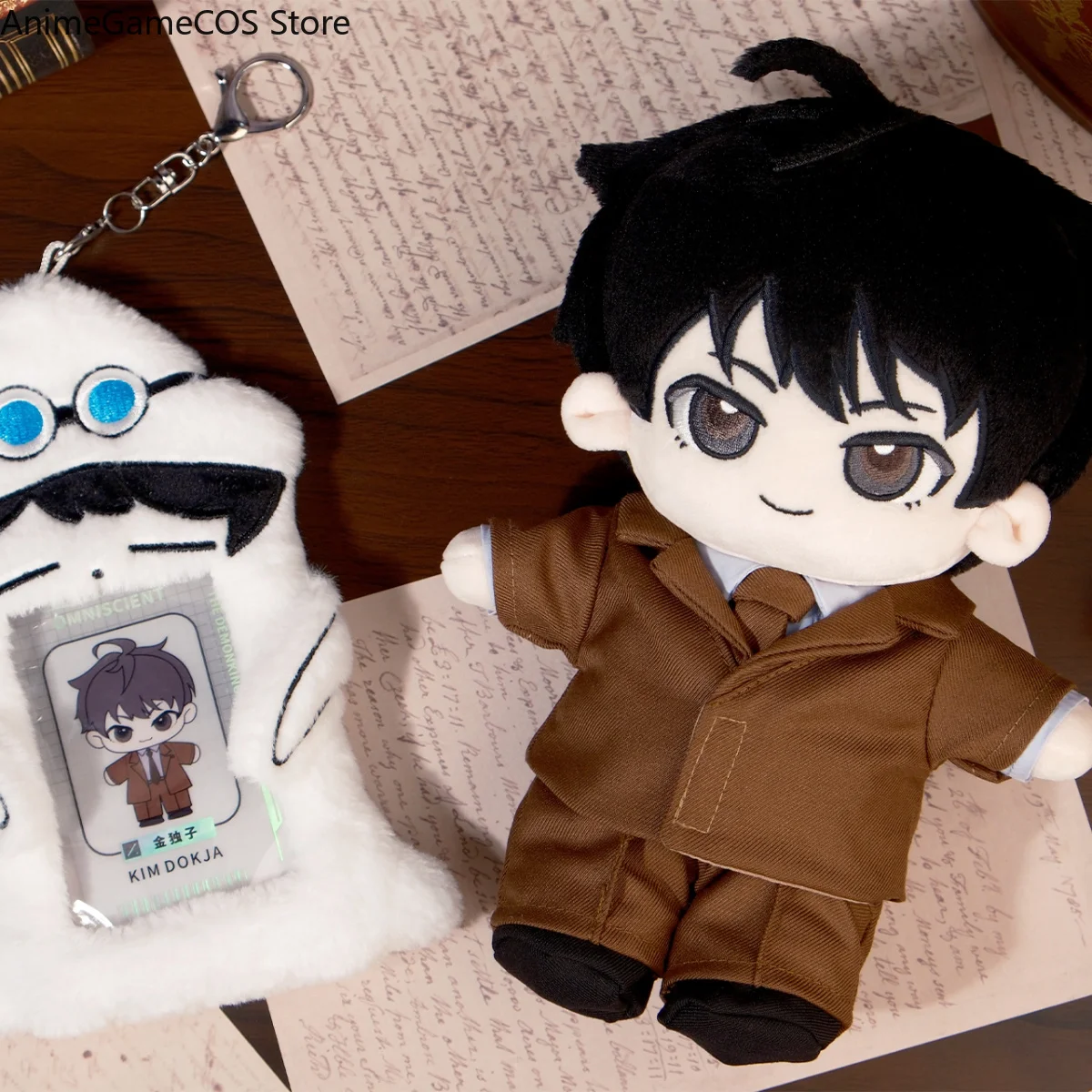 Anime Omniscient Reader's Viewpoint Yoo Joonghyuk Kim Dokja Plush Doll Cosplay Dress Up Toys Kawaii Fluffy Card Holder  Gift view 2