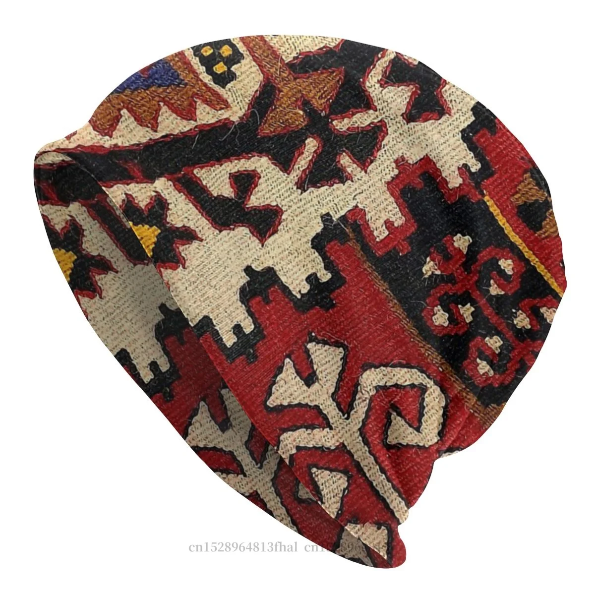 Hat Decorative Kilim Navaho Weave Woven Textile Spring Caps For Men Women Bohemia Skullies Beanies Ski Caps Cotton Bonnet Hats