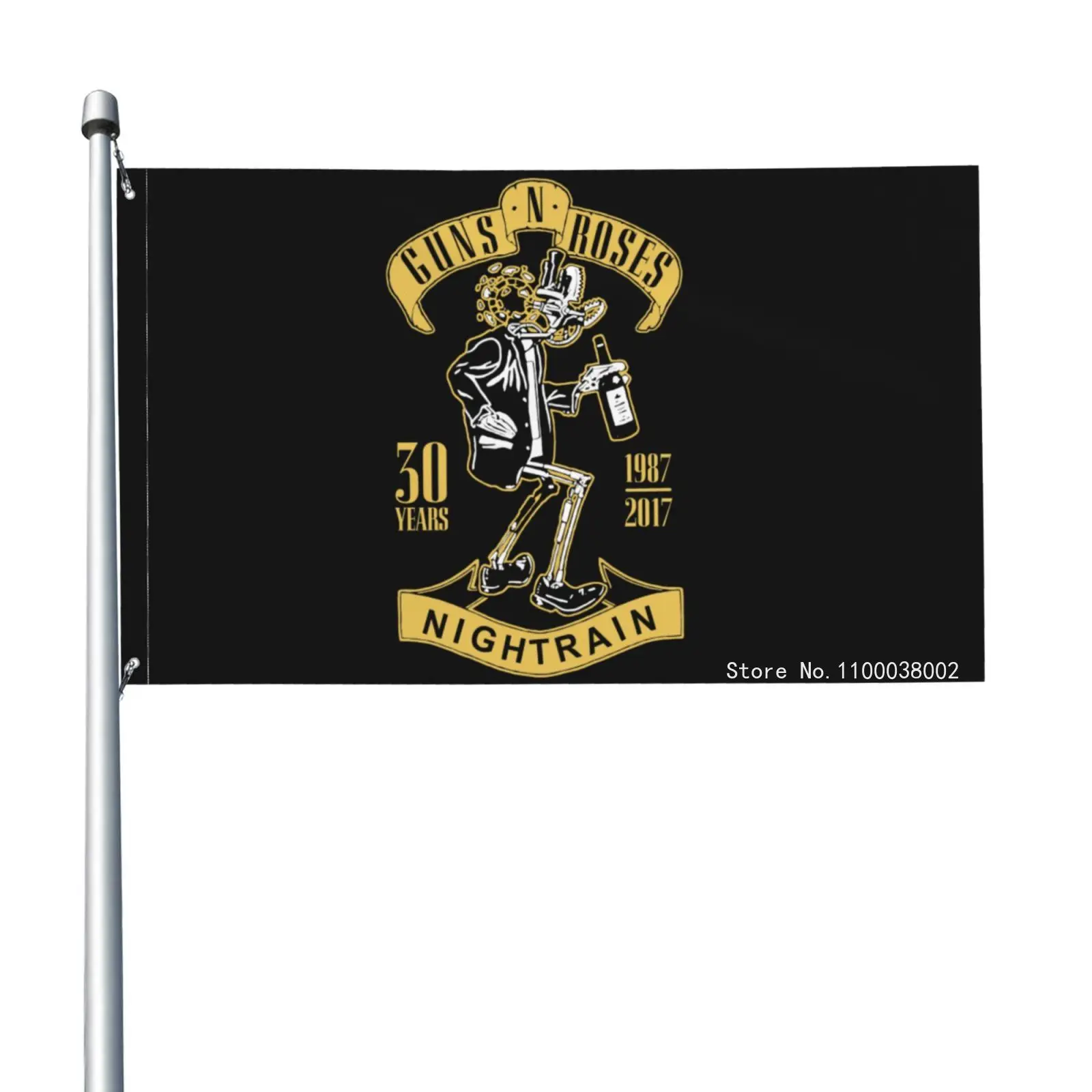 Guns N Roses Nightrain 30 Years 1987 2017 Colection Gnfnr Flag Banner Parade Parade Sport Club Decoration